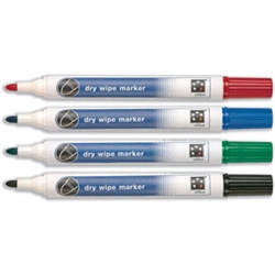 5 Star Drywipe Marker Bullet Tip Assorted [Pack